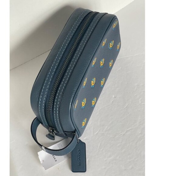 Blue Fish Pattern Men's Bag - Picture 4 of 7